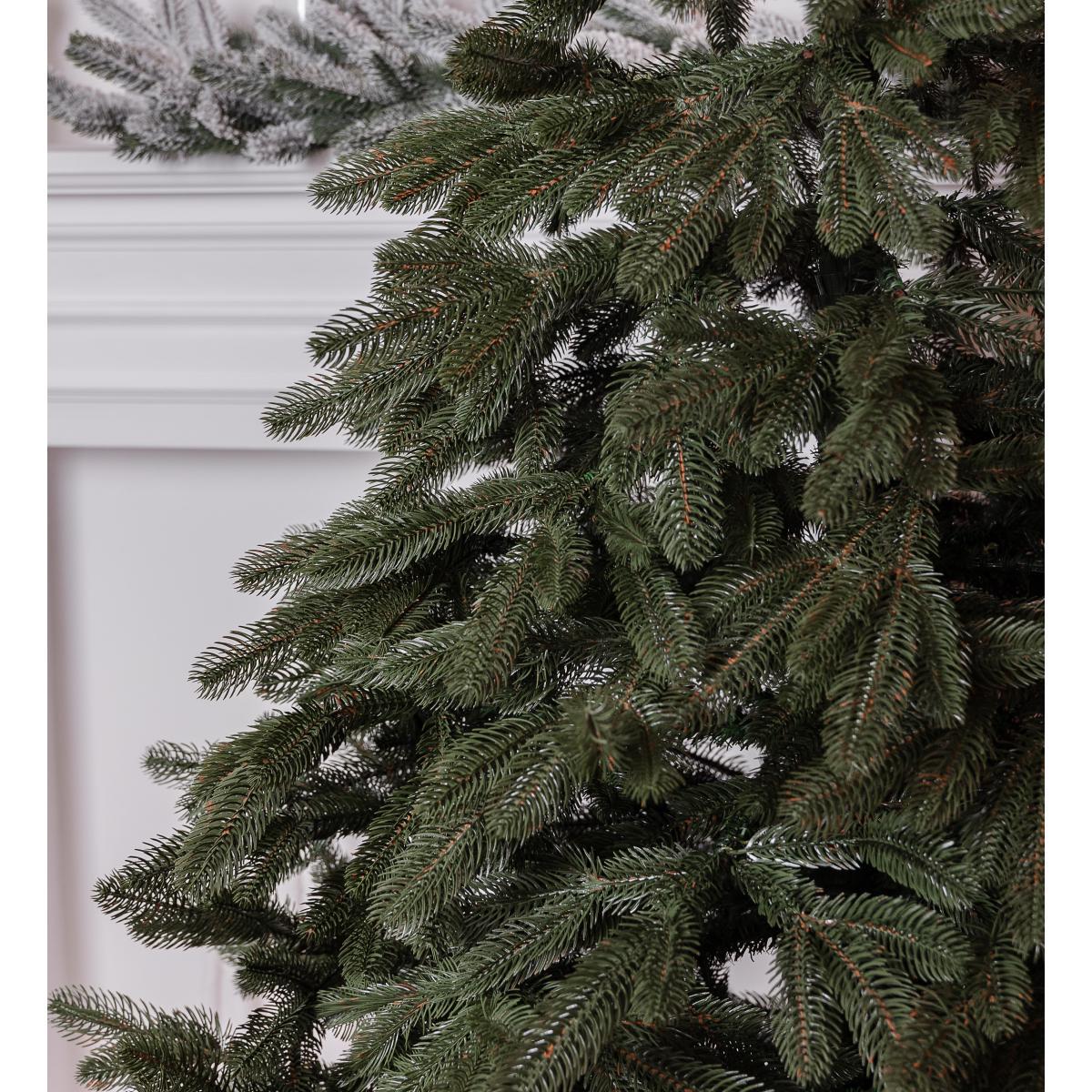 Штучна ялинка лита Буковельська V28 з металевою підставкою 2,10 м Зелений (NYT15017) - фото 3