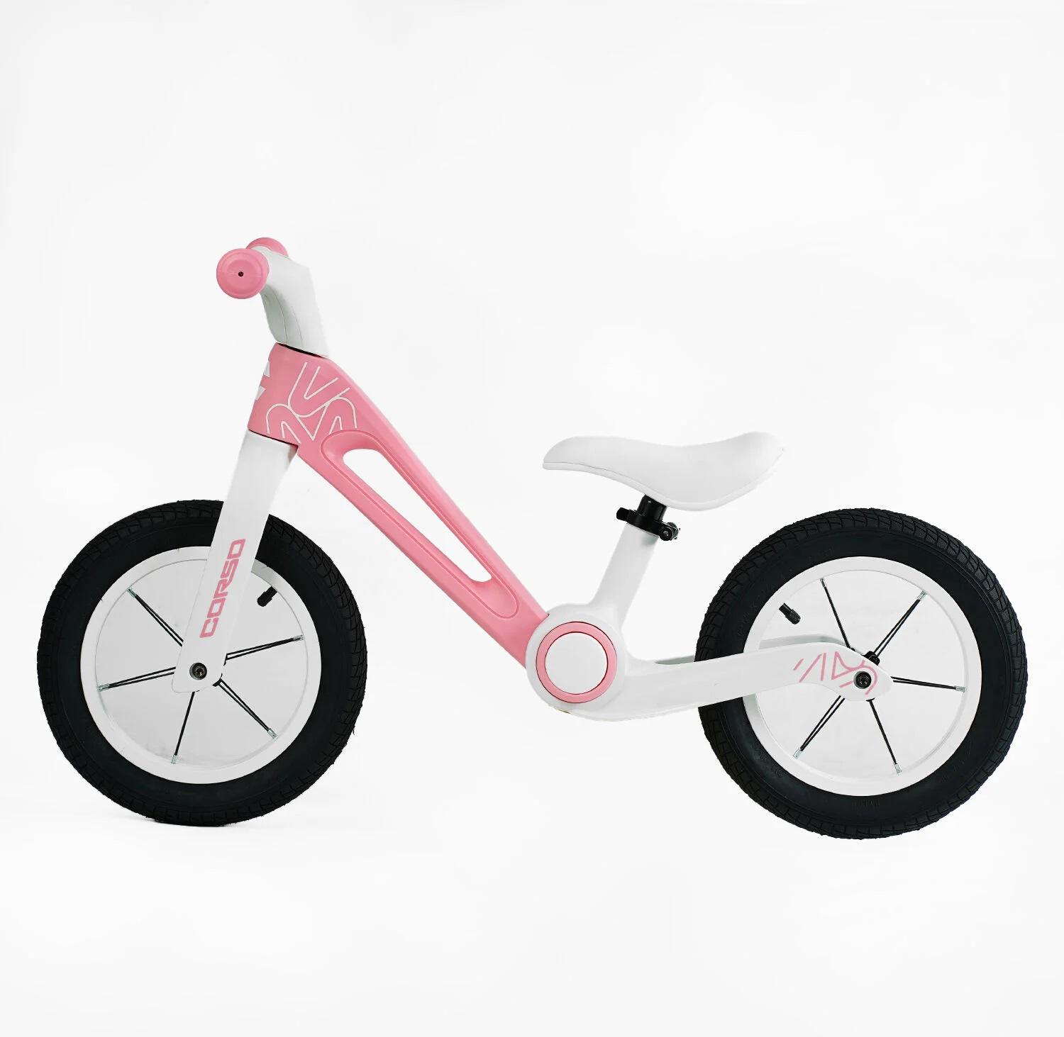 Дитячий велобіг Corso 32455 складана нейлонова рама надувні колеса 12" (32455)