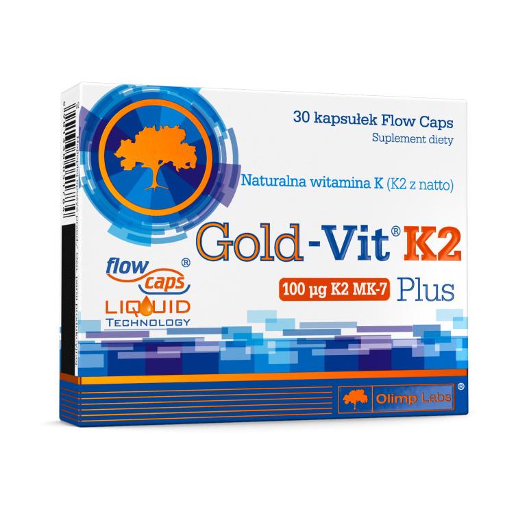 Вітамін K2 MK-7 100 мкг з D3 1000 МО Olimp Gold-Vit K2 Plus 30 капс.