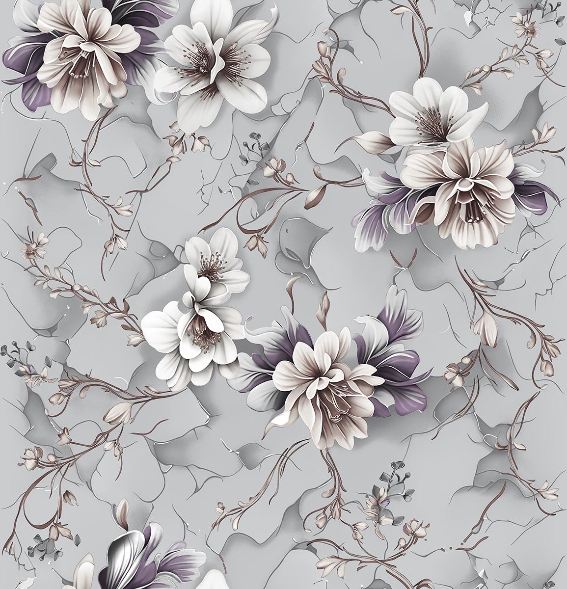 Обои бумажные дуплекс Континент Мариса Серый (162)