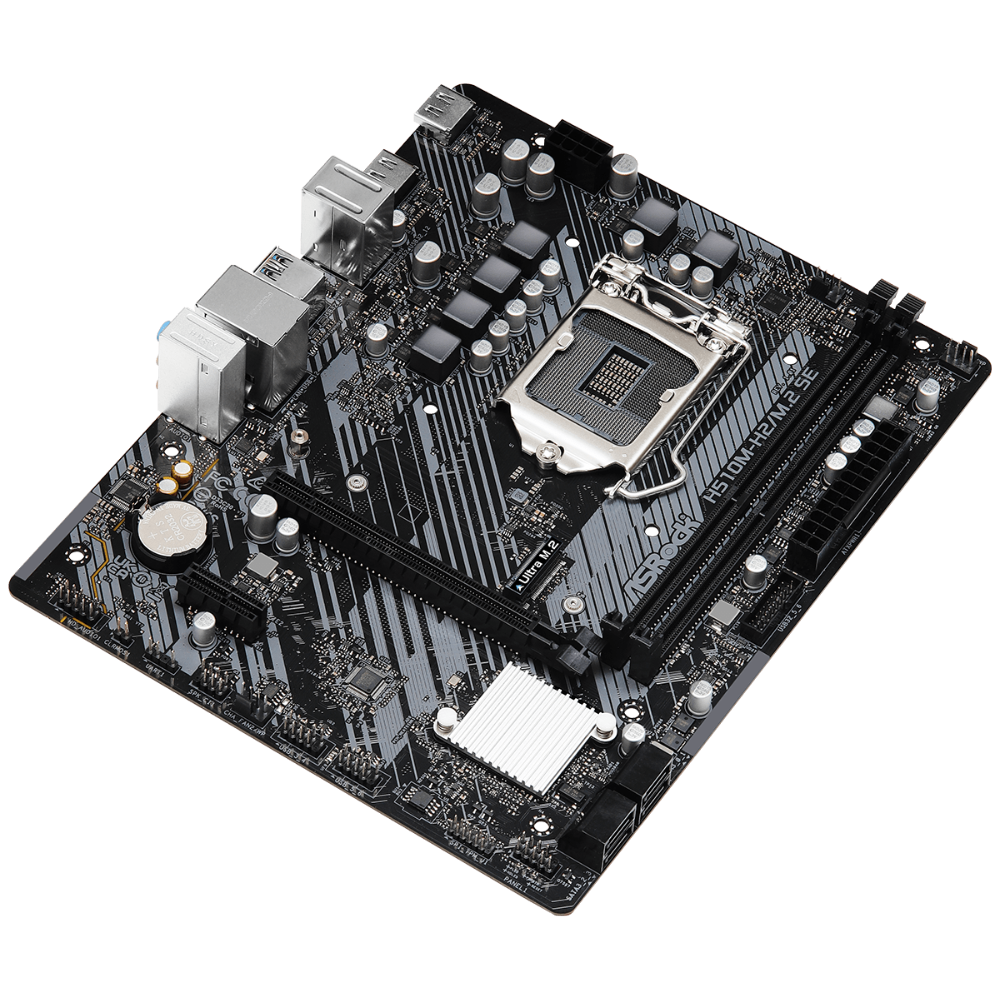 Материнська плата ASRock H510M-H2/M.2 SE Intel H470/S1200/MicroATX/2хDDR4 DIMM (94d224d0) - фото 3