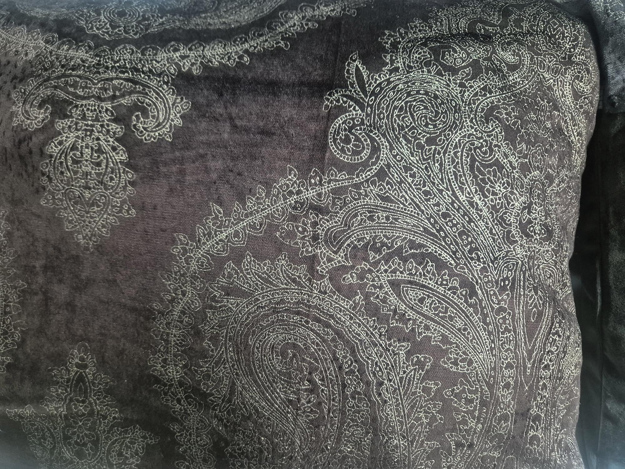 Комплект декоративних подушок Firanka Damask 58х38 см 2 шт. 40х34 см 1 шт. Шоколадний з бежевим (п_0702) - фото 2