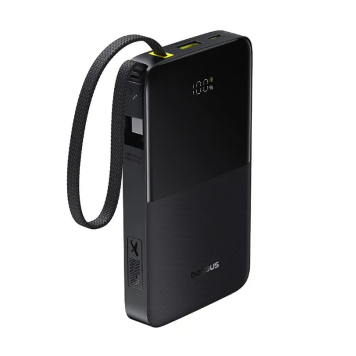 Аккумулятор наружный BASEUS EnerFill Bipow2 Pro 10000mAh 22,5W с поддержкой быстрой зарядки и встроенным кабелем Type-C