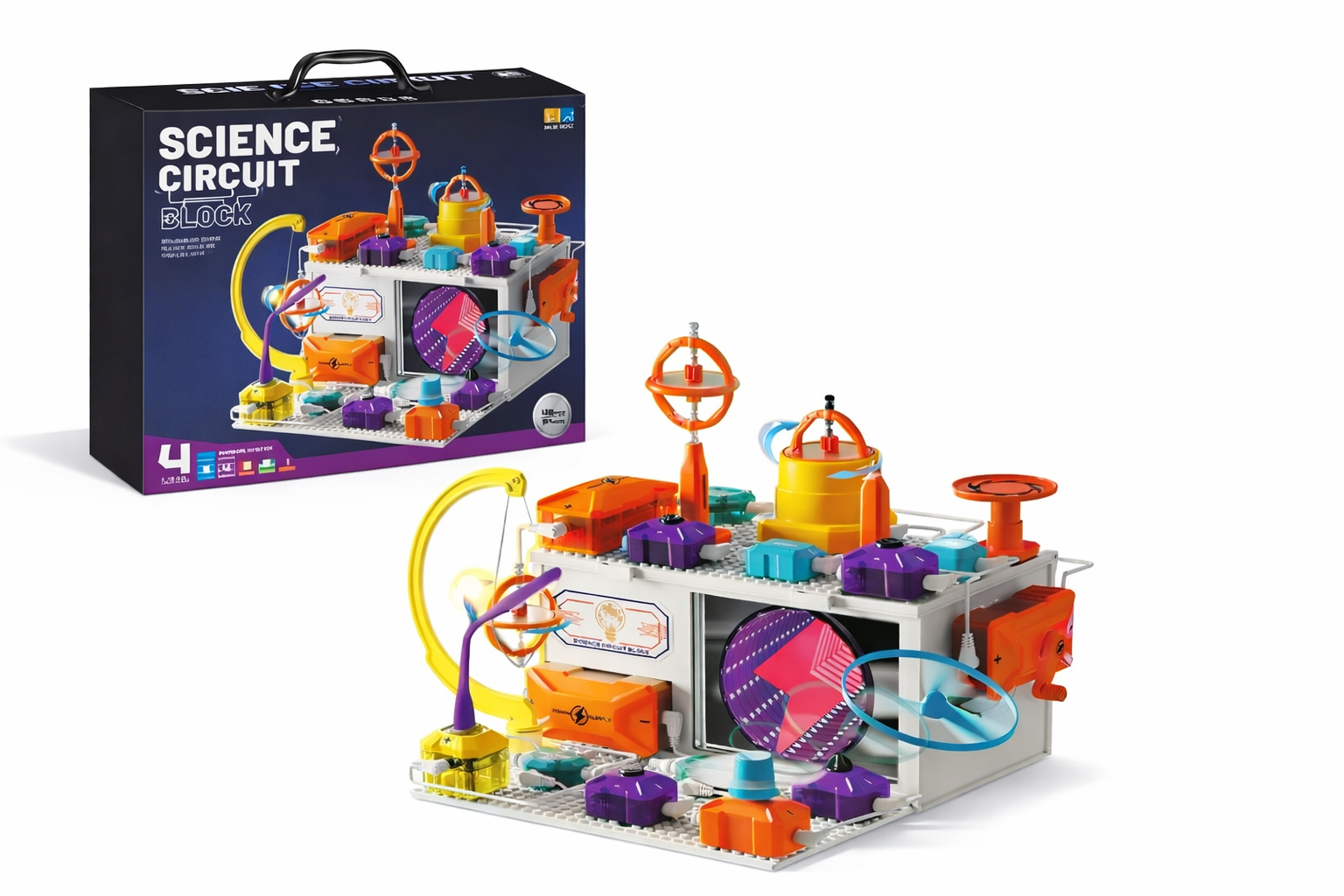 Конструктор электронный D4001 Science Circuit Block 48 дет. 380 экспериментов (2895655755)