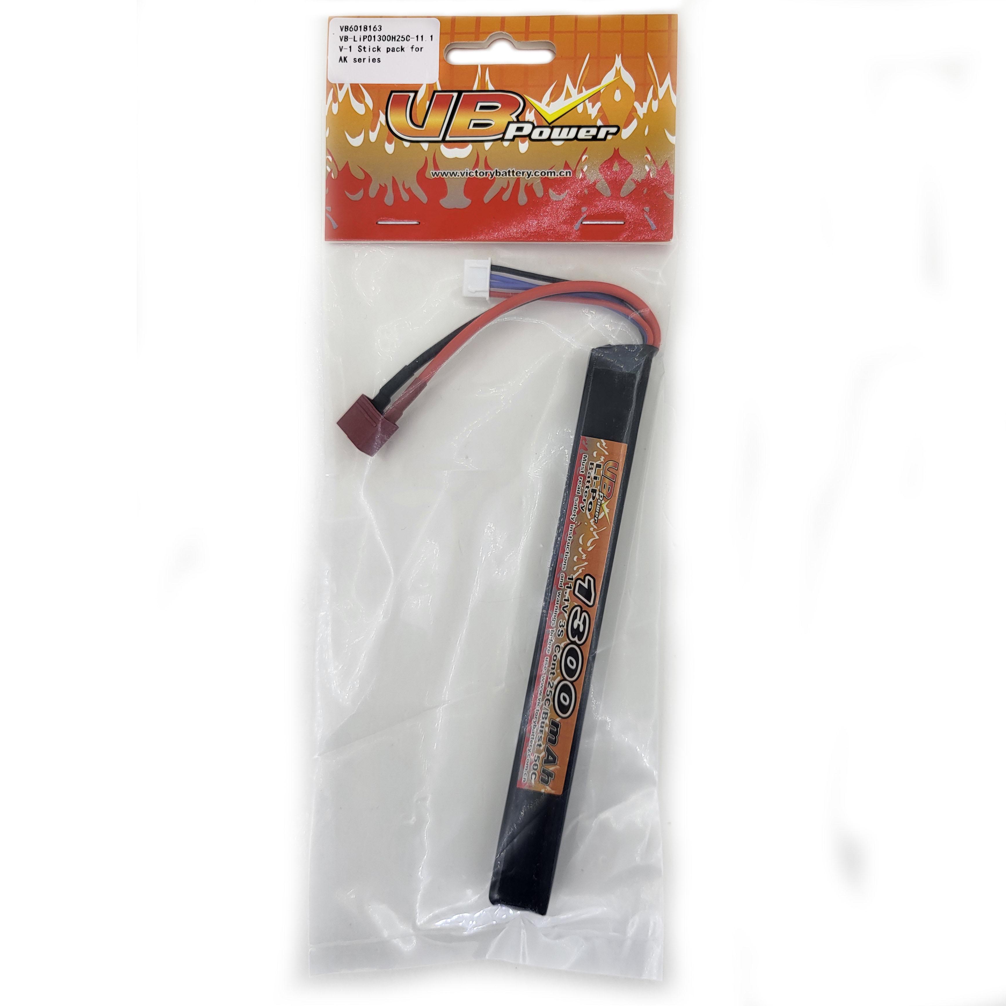 Акумулятор VB Power VB6018163 для страйкболу Li-Pol 25-50C 11,1V 1300 mAh (14188414)