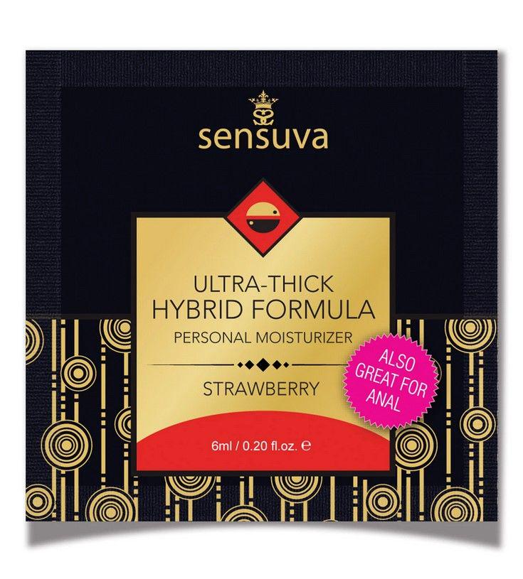 Пробник Sensuva Ultra Thick Hybrid Formula Strawberry 6 мл