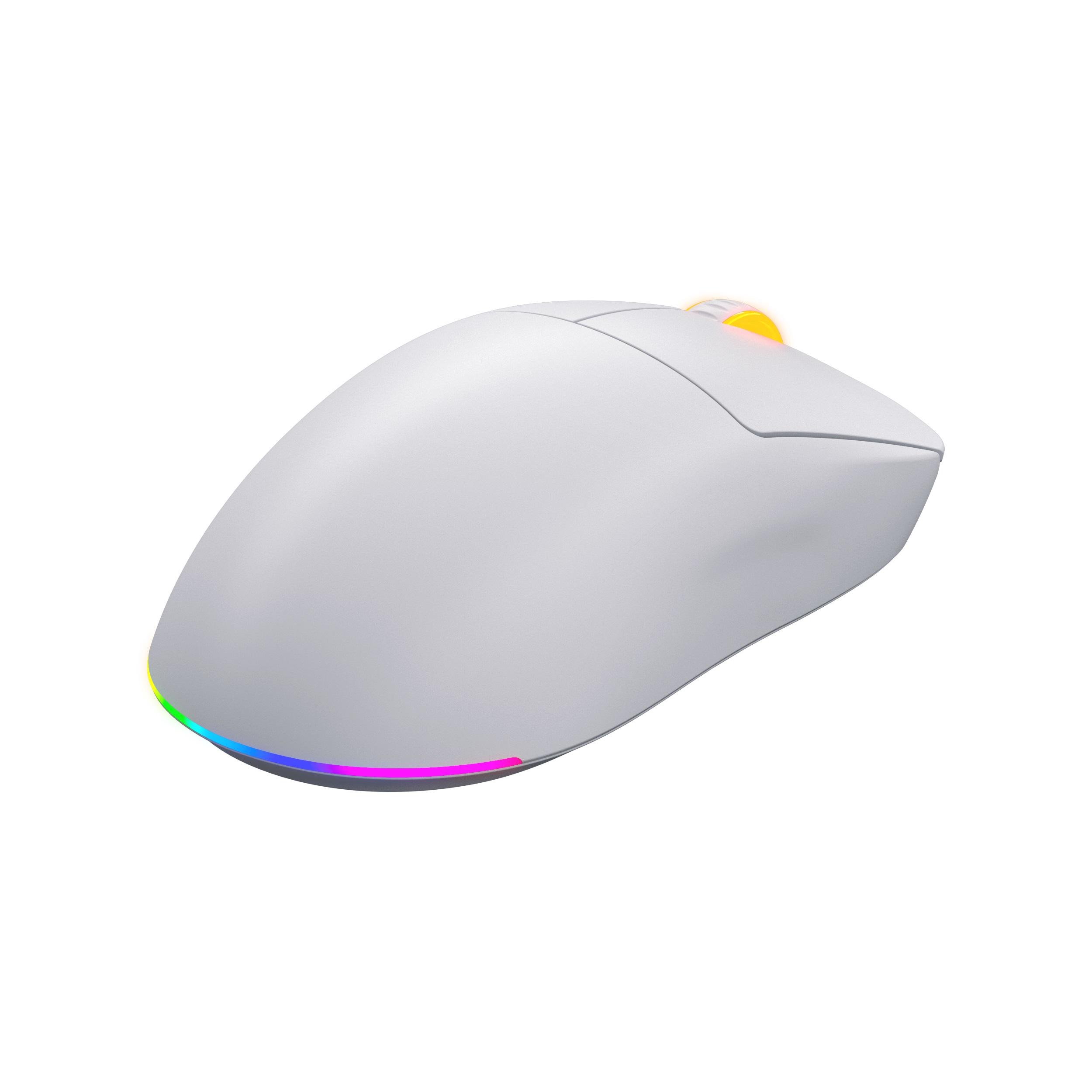 Мышь беспроводная игровая Hator Quasar 3 Wireless оптическая 12000 DPI аккумуляторная Белый (HTM731) - фото 2 Мышь беспроводная игровая Hator Quasar 3 Wireless оптическая 12000 DPI аккумуляторная Белый (HTM731) - фото 2