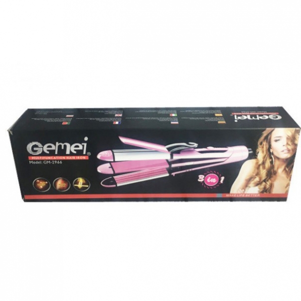 Мультистайлер Gemei GM-2966 t200 3в1 плойка/гофре/випрямляч (13465953) - фото 6 Мультистайлер Gemei GM-2966 t200 3в1 плойка/гофре/випрямляч (13465953) - фото 6