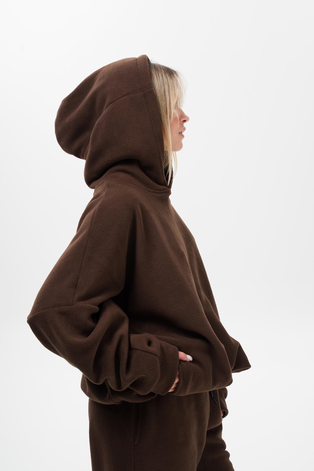 Худи Оверсайз с капюшоном Without Brand Soprano Brown (8055984) - фото 8 Худи Оверсайз с капюшоном Without Brand Soprano Brown (8055984) - фото 8