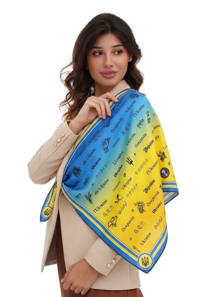 Хустка My Scarf Символи України 90х90 см (39115189) Хустка My Scarf Символи України 90х90 см (39115189)