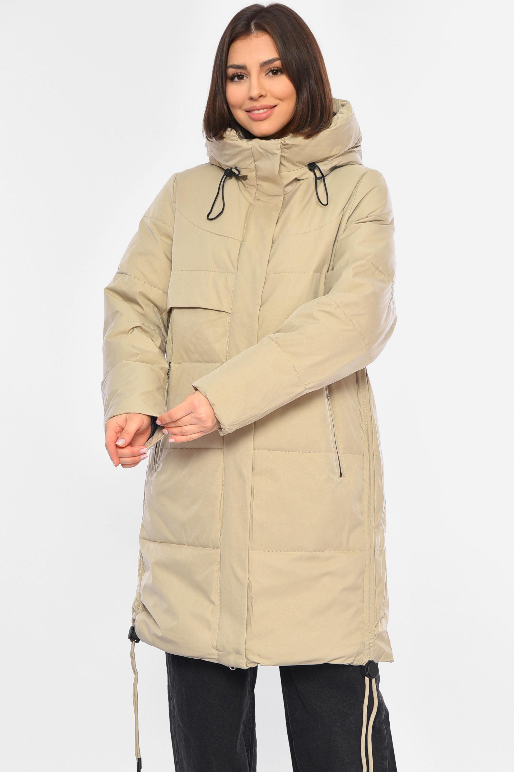 Куртка жіноча зимова 3XL Бежевий (194086)