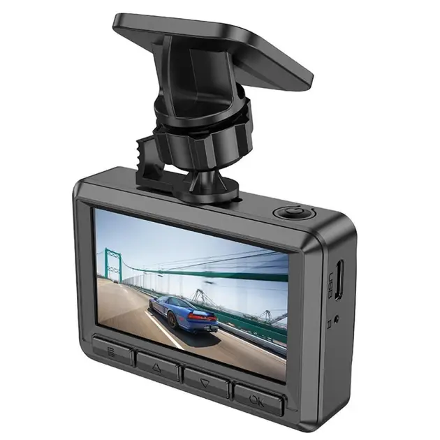 Видеорегистратор Hoco DV3 Driving Recorder With Display dual-channel Black - фото 5