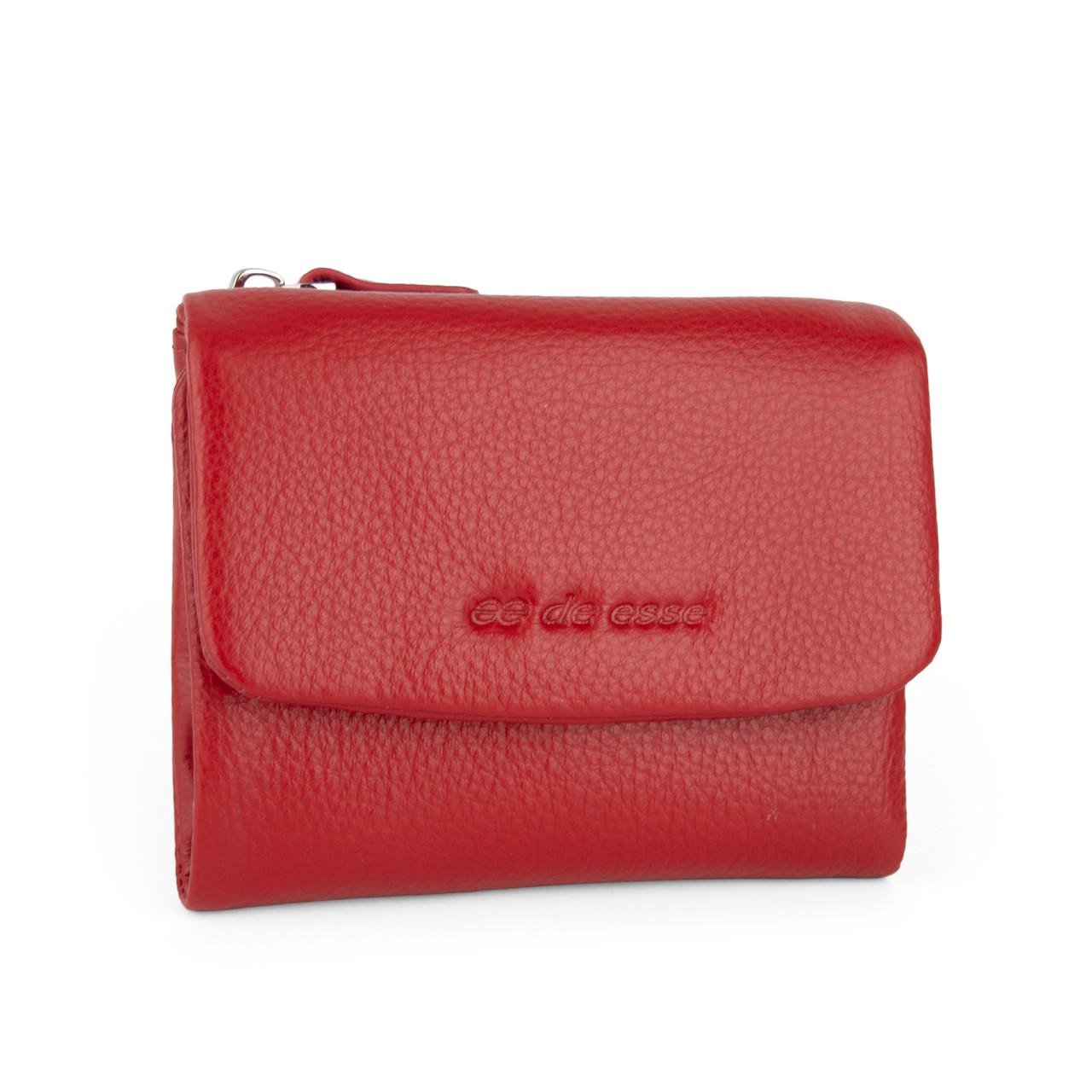 Кошелек женский кожаный DE ESSE LC69055-26 на магните Красный (2929489952)