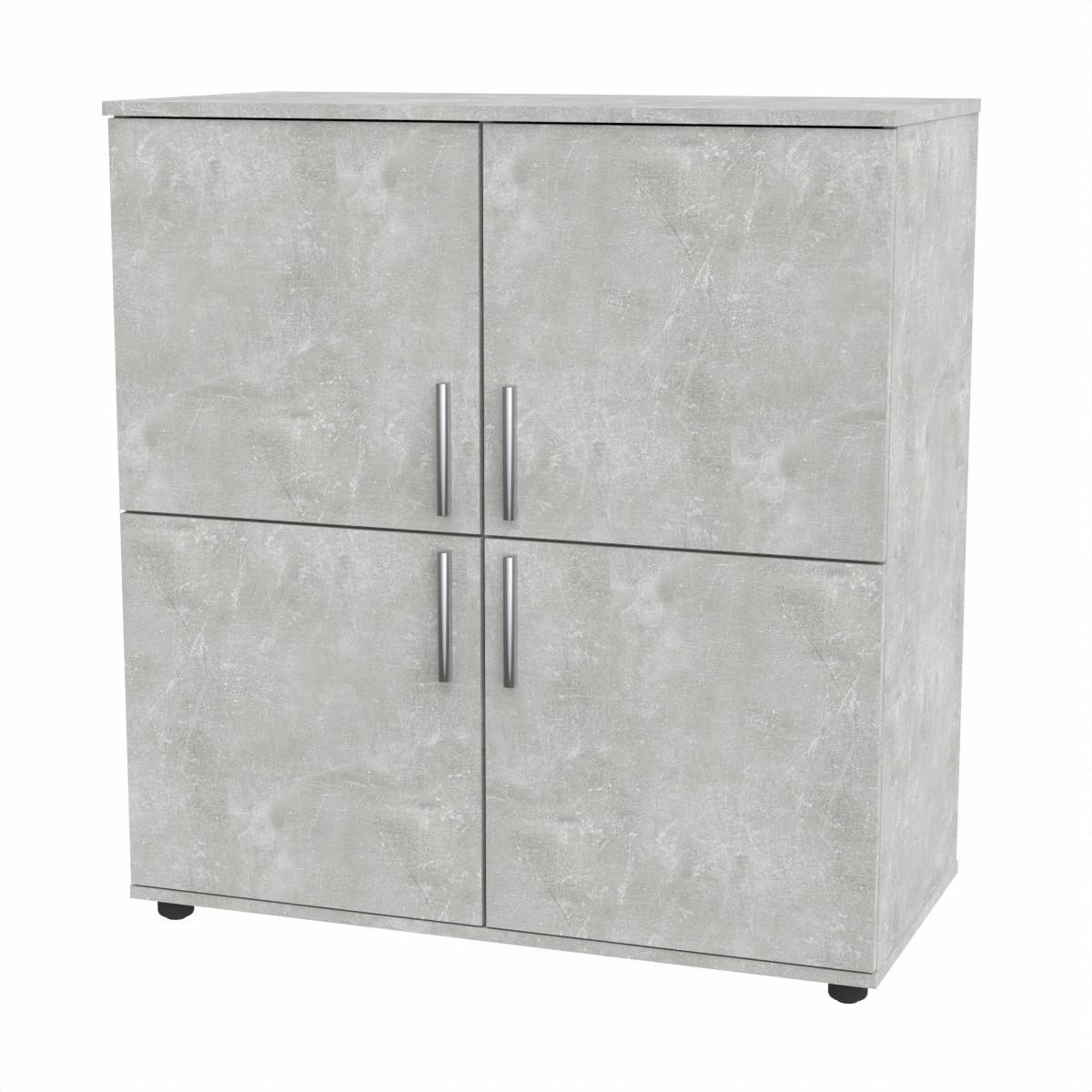 Комод Компанит с 4 дверцами Ателье светлый (26966240) - фото 1 Комод Компанит с 4 дверцами Ателье светлый (26966240) - фото 1