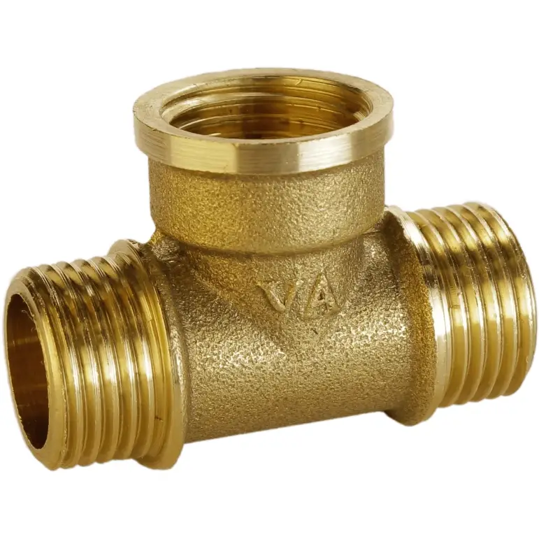 Тройник латунный 1/2″ зр х 1/2″вр х 1/2″зр штампованный (А0215А VA) Тройник латунный 1/2″ зр х 1/2″вр х 1/2″зр штампованный (А0215А VA)