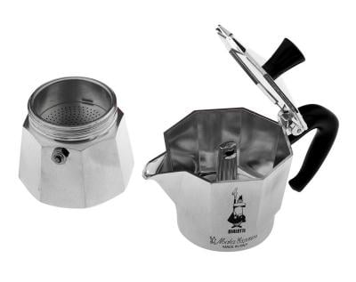 Гейзерная кофеварка Bialetti Moka Express для газовой плиты из алюминия на 12 чашек 595 мл (1166) - фото 3