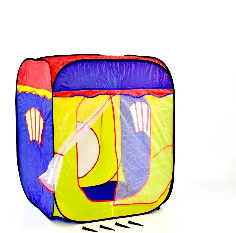 Дитячий ігровий намет Play Smart Чарівний будиночок з пластику та текстилю 92х92х105 см Різнокольоровий (150-98-3003P)