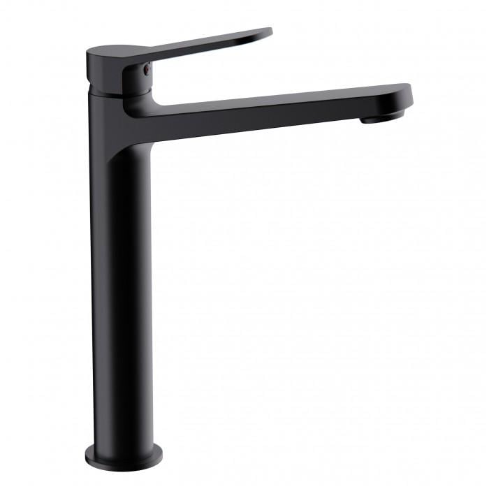 Смеситель для умывальника Frap F1062-2 высокий однорычажный Черный (117262) Смеситель для умывальника Frap F1062-2 высокий однорычажный Черный (117262)