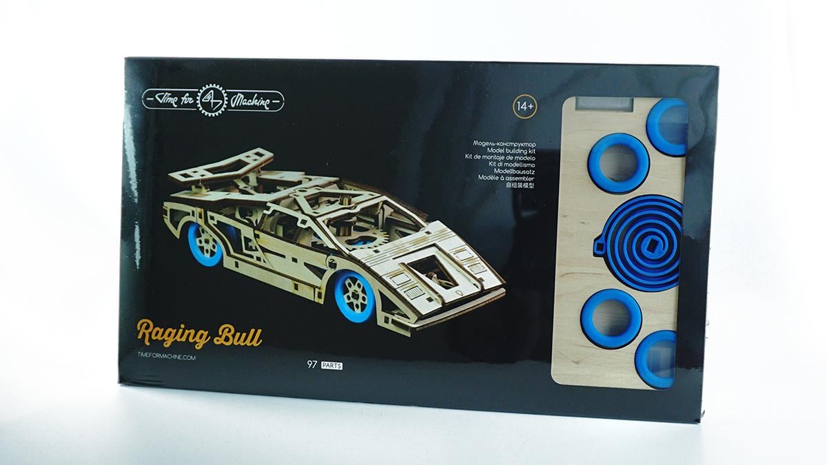 Конструктор механічний 3D Time for Machine Raging Bull автомобіль Синій (T4M380304DBL) - фото 7 Конструктор механічний 3D Time for Machine Raging Bull автомобіль Синій (T4M380304DBL) - фото 7