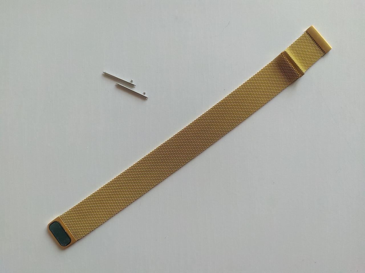 Ремешок для смарт-часов Mijobs миланская петля металлический 22 мм Золотой (1607P) - фото 5 Ремешок для смарт-часов Mijobs миланская петля металлический 22 мм Золотой (1607P) - фото 5