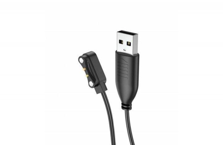 Кабель зарядный для смарт-часов Hoco Y5/Y5 Pro/Y6/Y7/Y8 USB магнитный Черный - фото 3