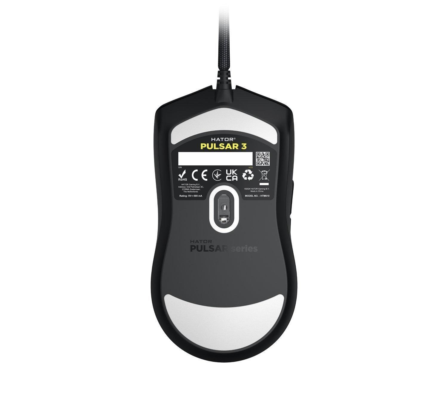 Мышка игровая Hator Pulsar 3 проводная RGB 12000 DPI память настроек Черный (629406) - фото 5 Мышка игровая Hator Pulsar 3 проводная RGB 12000 DPI память настроек Черный (629406) - фото 5