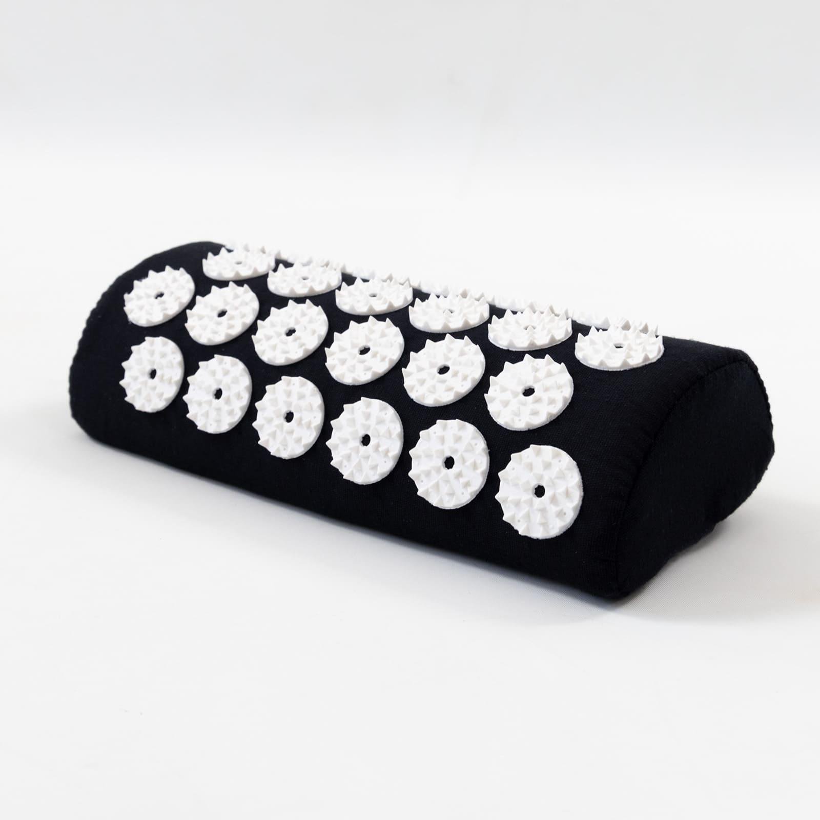 Масажний килимок Аплікатор Кузнєцова і валик масажер для спини/шиї/ніг/стоп/голови/тіла OSPORT Чорно-білий (n-0142) - фото 12