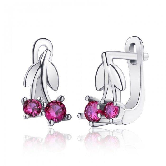 Серьги детские серебряные Вишенки 925° (548868174)