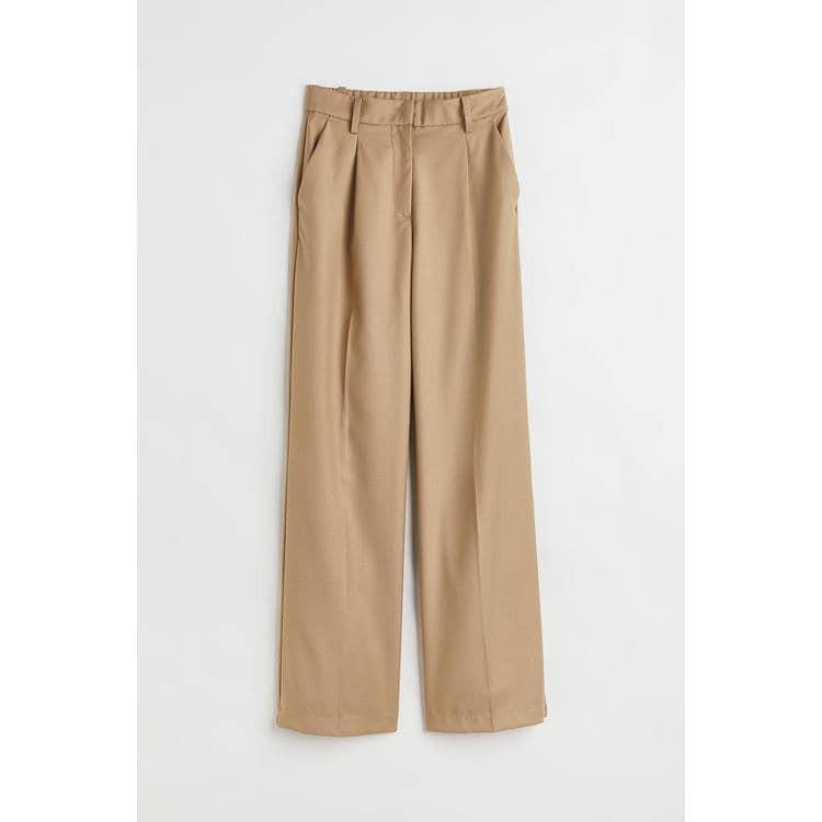 Брюки H&M р. 48 Бежевий (1096238П)