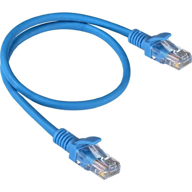 Патч-корд Kingda KD-PAUT3100BU RJ-45/Cat. 5e/24AWG/UTP 1 м Синий (49d77272)