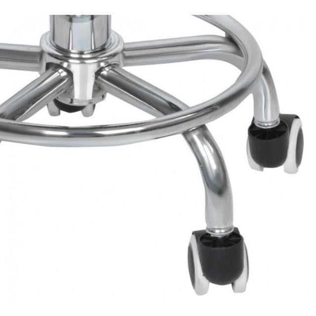 Крісло-табурет на колесах Bonro B-496 без спинки кругле Білий (2670148610) - фото 3