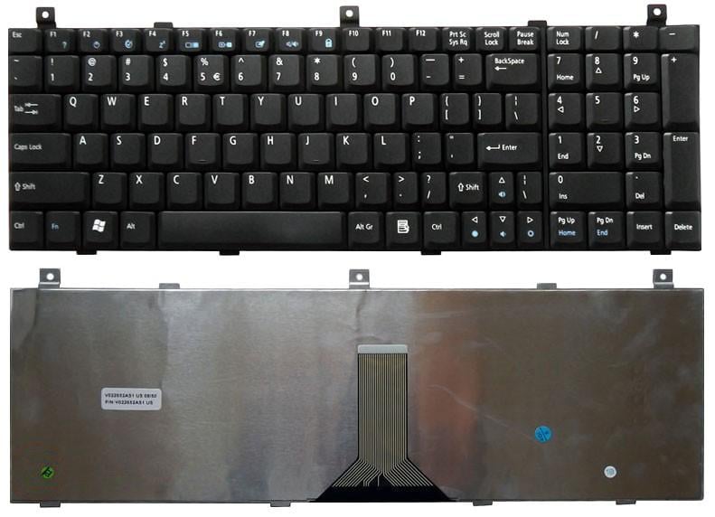 Клавиатура для ноутбука Acer Aspire 1800/1801/1802/1804/9500/9502/9503/9504 Black