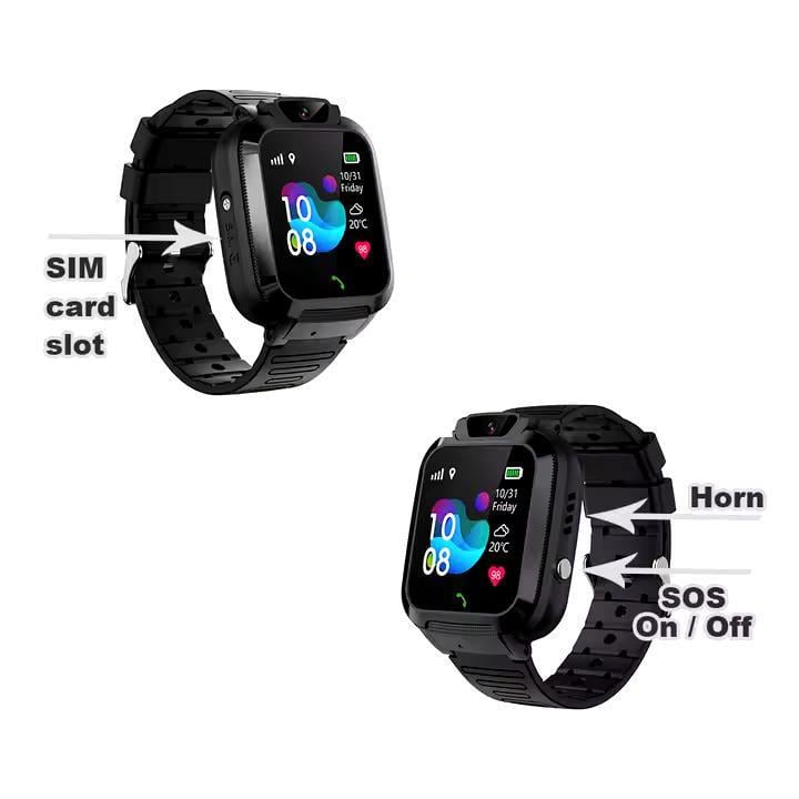 Смарт-часы детские Lemfo Q16S с SIM-картой Черный (26389514) - фото 3