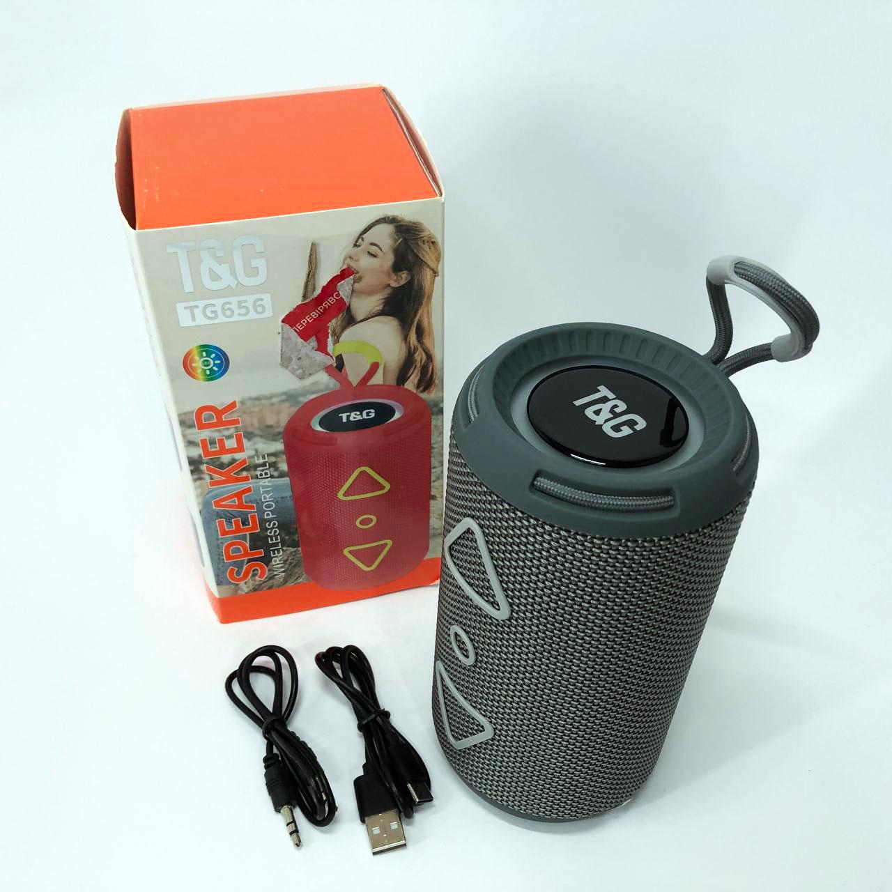 Портативна колонка Bluetooth TG656 FM-радіо Сірий - фото 14 Портативна колонка Bluetooth TG656 FM-радіо Сірий - фото 14