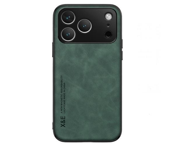 Чехол X&E для iPhone 17 Pro Max с металлической вставкой и защитой на камеру Зеленый