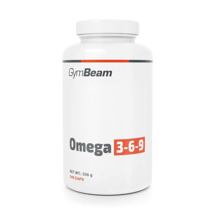 Омега 3-6-9 з лляною олією з вітаміном E GymBeam Omega 3-6-9 240 капс.