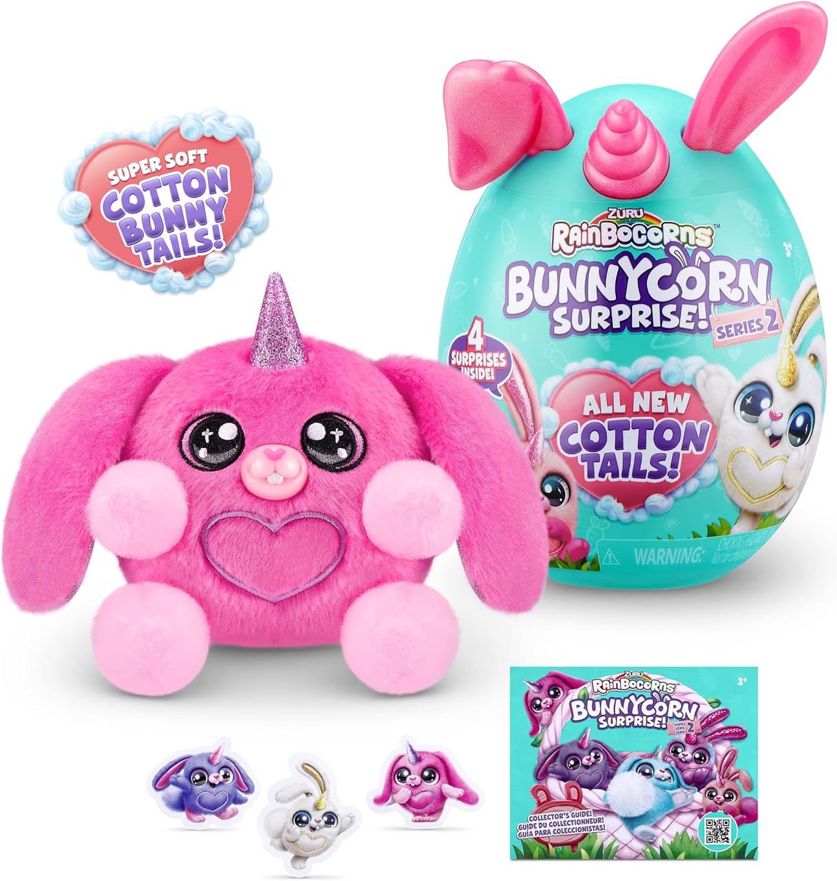 М'яка іграшка Rainbocorns Bunnycorn Surprise ZURU Rabbit Bunny Series 2 - фото 4