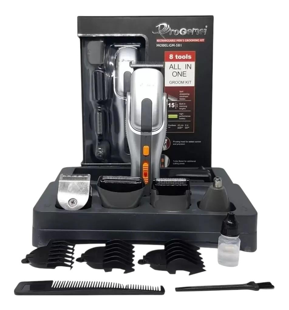 Тример чоловічий Gemei 8в1 з комплектом насадок (GM-581) - фото 11 Тример чоловічий Gemei 8в1 з комплектом насадок (GM-581) - фото 11