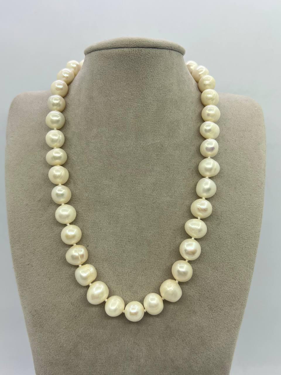 Бусы жемчуг 42 см Белый (11704)