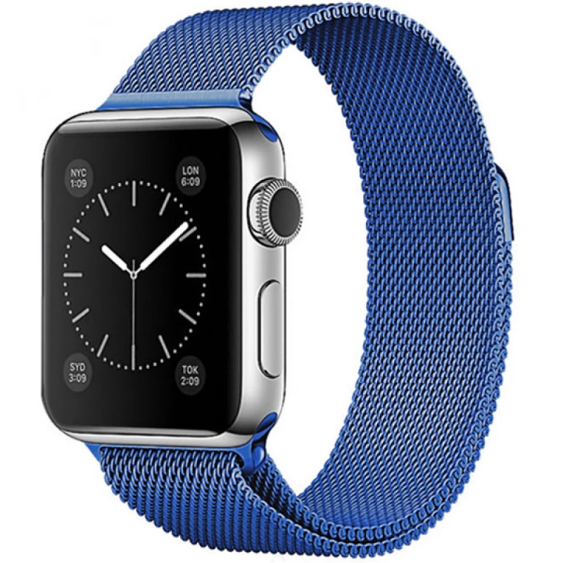 Ремешок Elite Milanese Loop Миланская петля для Apple Watch 38/40/41 мм S/M Blue - фото 1