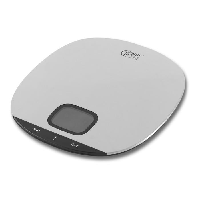 Весы кухонные электронные GIPFEL 5855 22х20х1,8 см (2645734)
