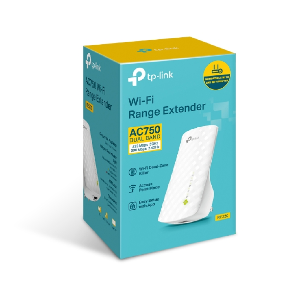 Усилитель сигнала TP-Link Wi-Fi RE220 Белый (21027909) - фото 4