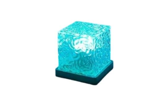 Ночник проектор КУБ с проекцией воды настольная RGB с эффектом водяной волны