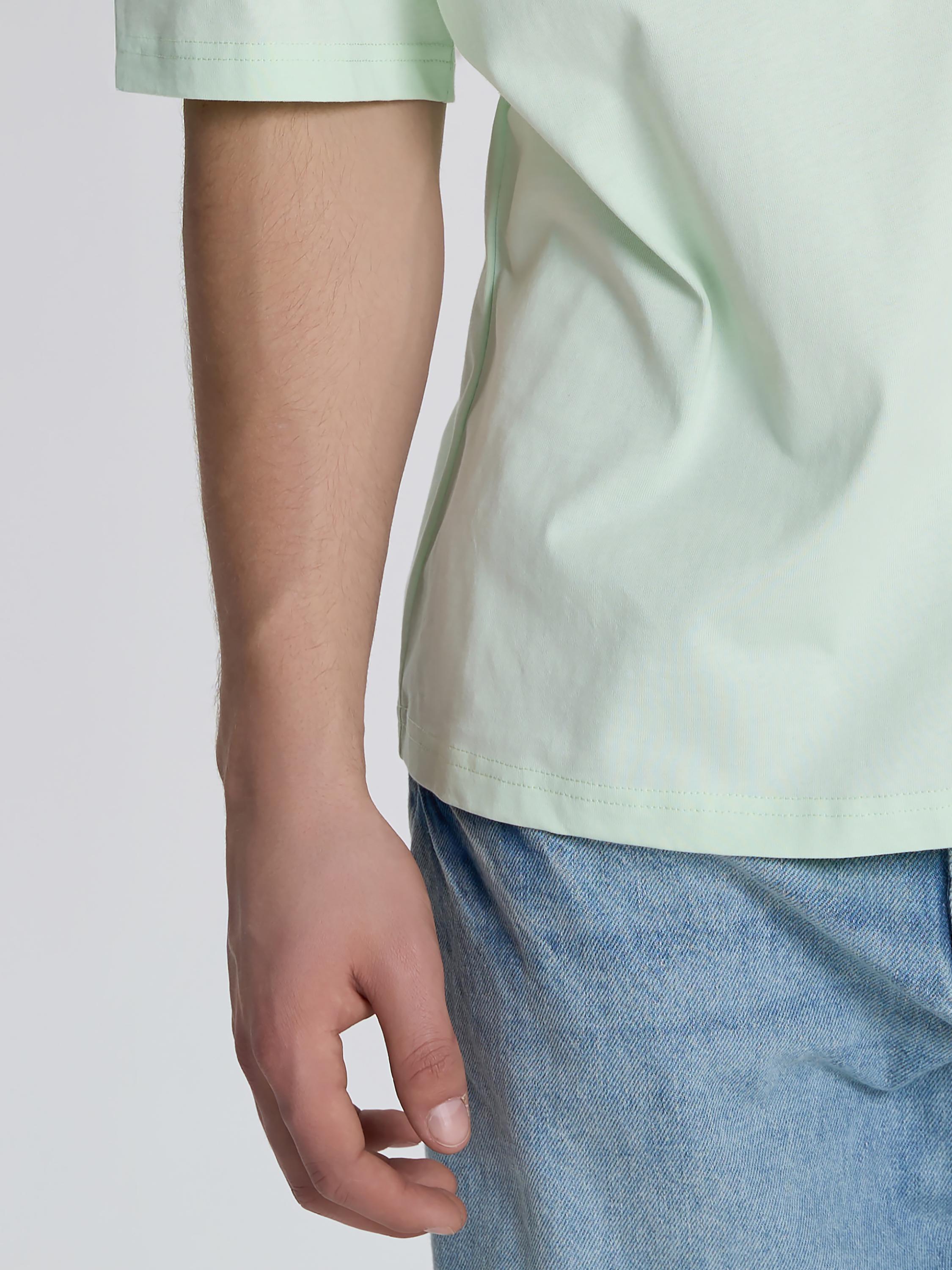 Футболка мужская ROZA 230926 L Светло-зеленый (4824005722356) - фото 4 Футболка мужская ROZA 230926 L Светло-зеленый (4824005722356) - фото 4