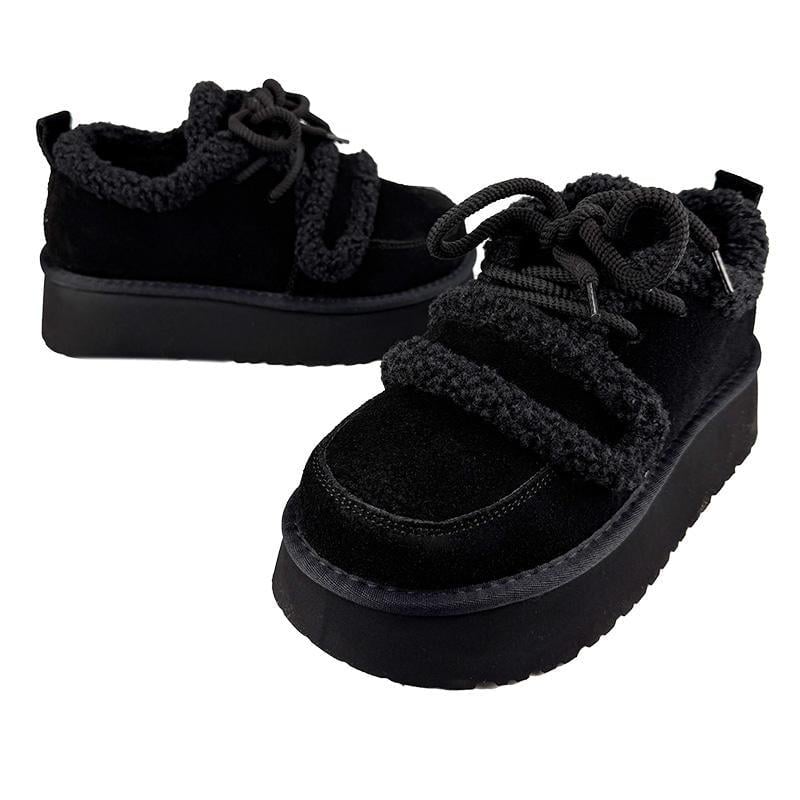 Угги женские на липучке платформа 70987-1 p. 36 23 см Черный - фото 2 Угги женские на липучке платформа 70987-1 p. 36 23 см Черный - фото 2