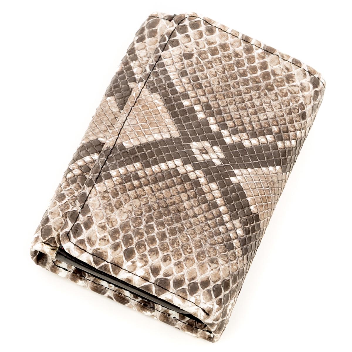 Кошелек Snake leather 18295 кожа Серый (23675)