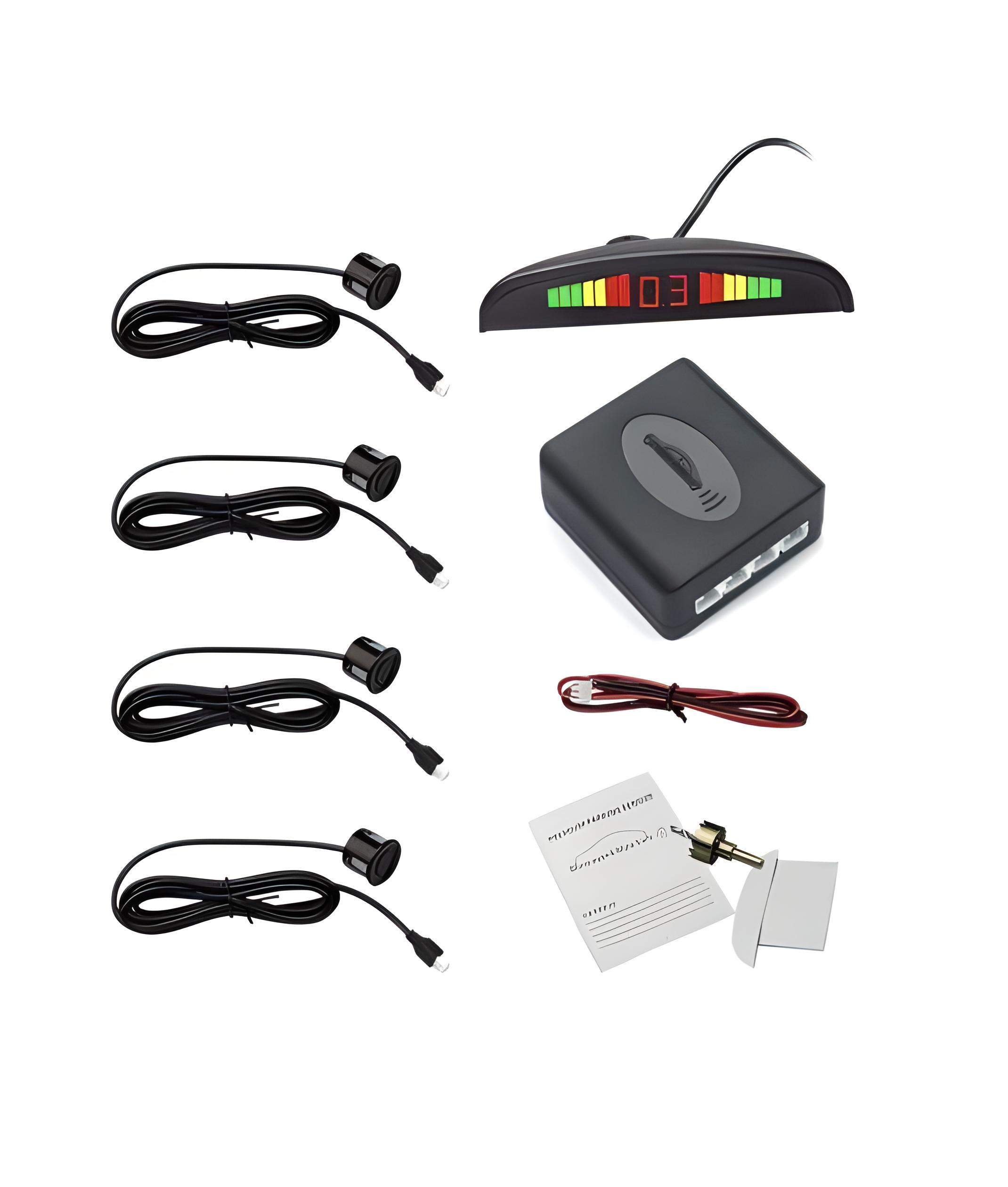 Парктроник Asistant Parking Sensor APS-048 с LED дисплеем на 4 датчика Черный