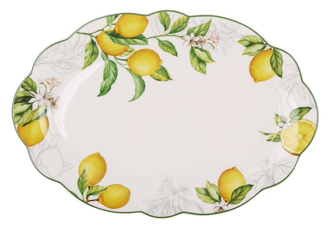 Блюдо порцеляновое 30x20,5x2 см (K107)