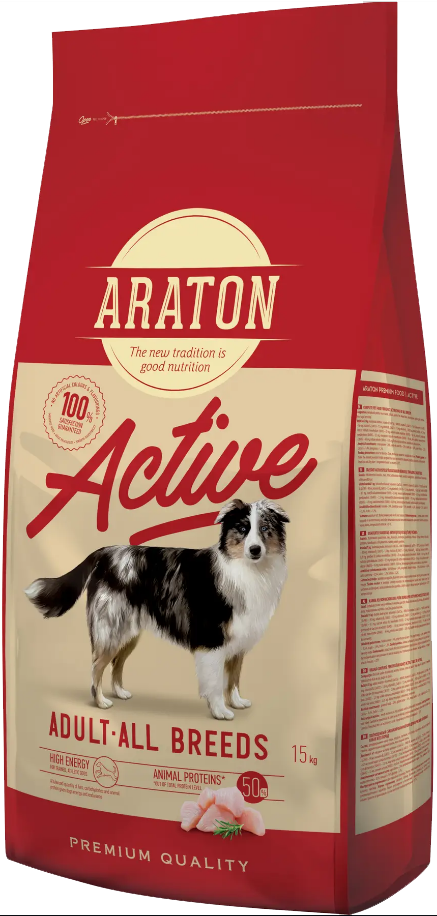 Корм сухой Araton ACTIVE All Breeds Полноценный для активных взрослых собак всех пород 15 кг (ART47466) Корм сухой Araton ACTIVE All Breeds Полноценный для активных взрослых собак всех пород 15 кг (ART47466)