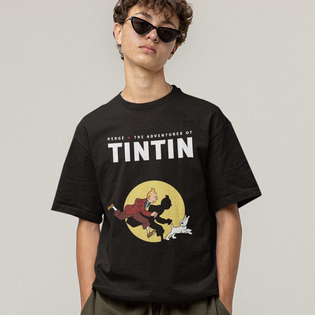 Футболка унисекс Tin Tin Herge Adventures of Tin Tin XS Черный (0000013474)